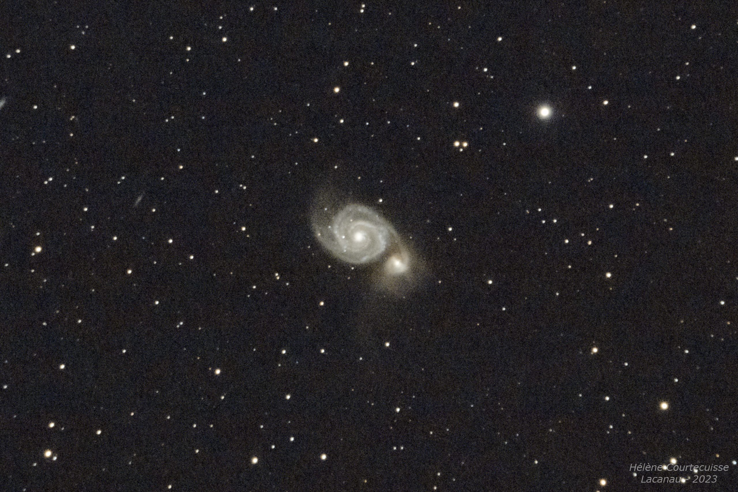 M51, galaxie du Tourbillon, le 18/05/2023 (Lacanau)